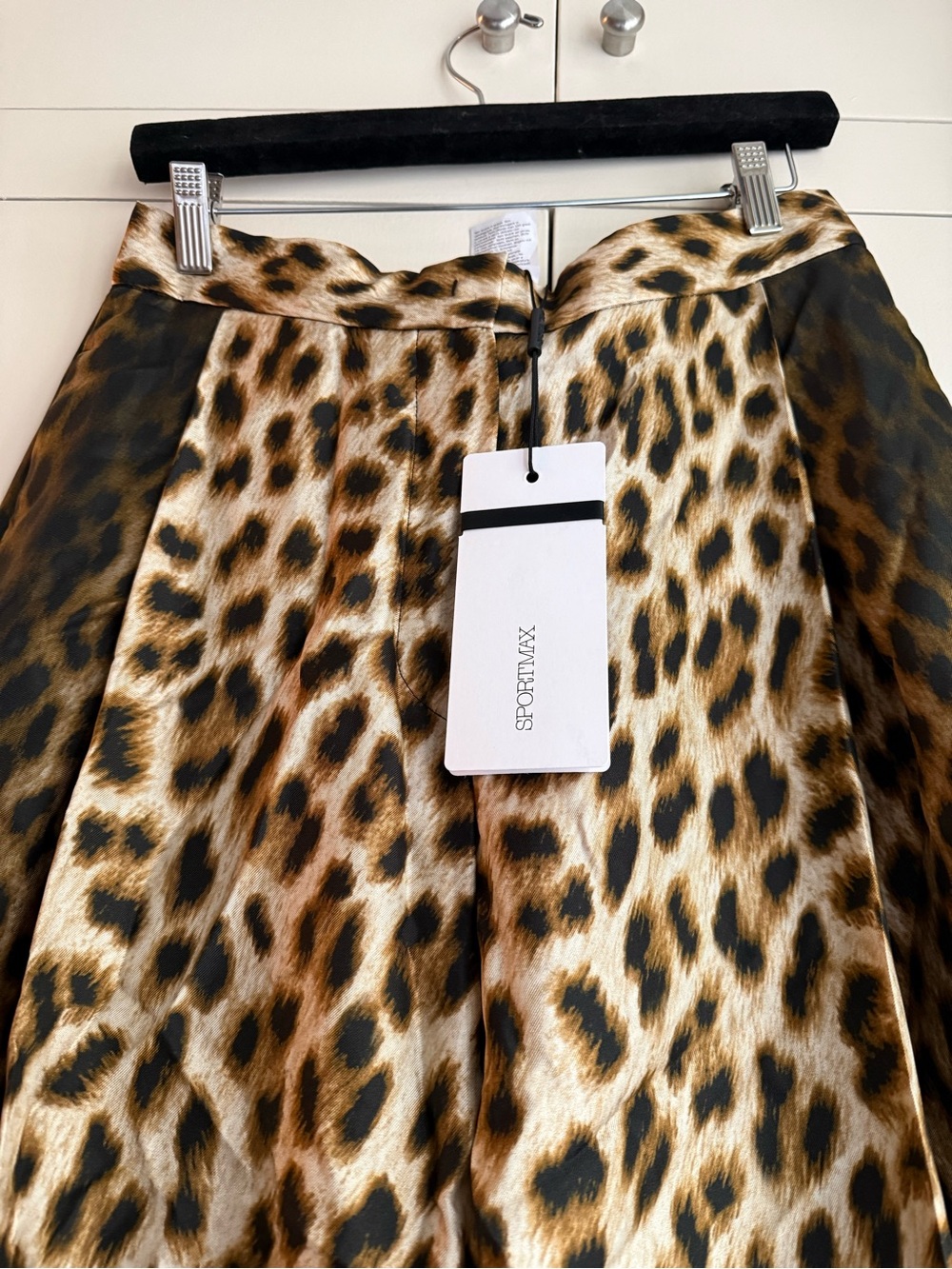 Sportmax Leopard-Print Silk Pants - Picture 3 of 8